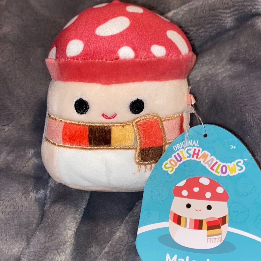 Malcolm (The Mushroom) 4” Squishmallow.